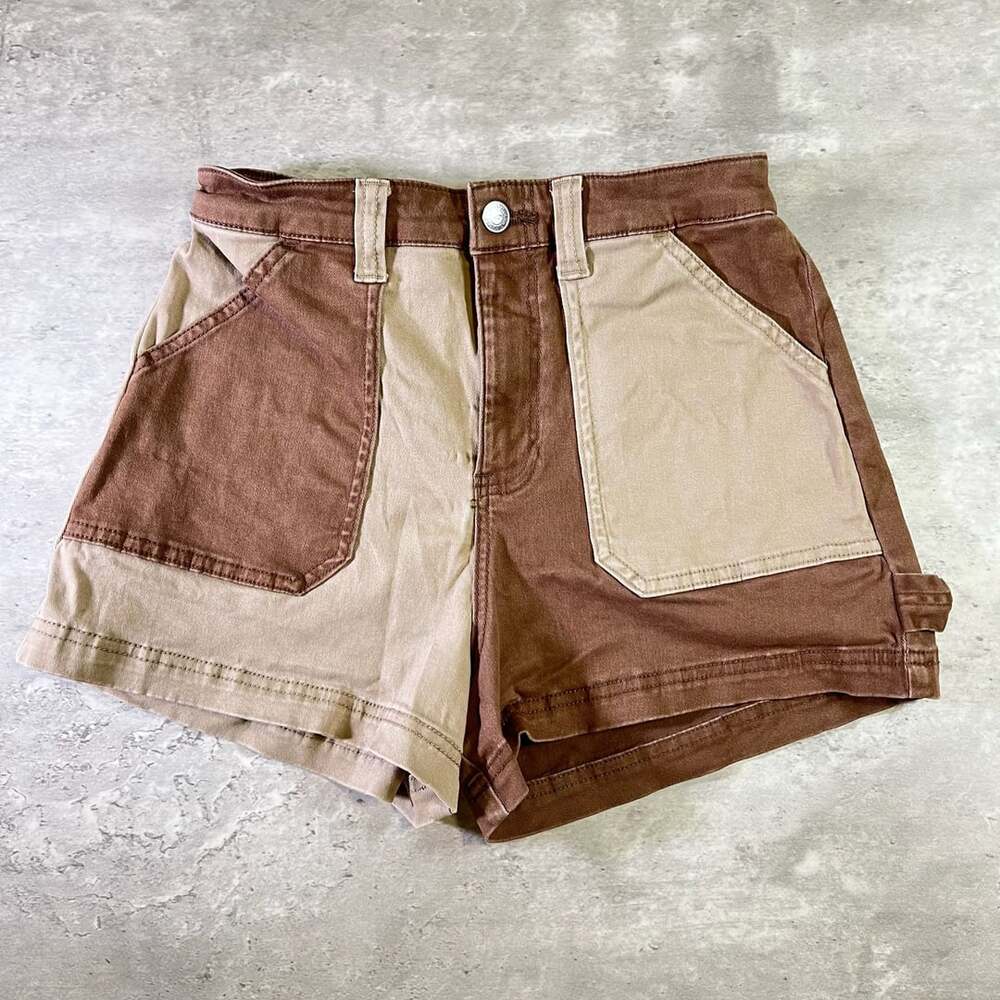 Hollister Ultra High-Rise Size S Colorblock Shorts